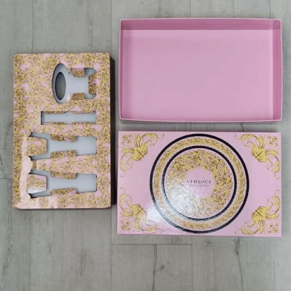 VERSACE Bright Crystal EMPTY Authentic Large Pink Gift Box 13,5